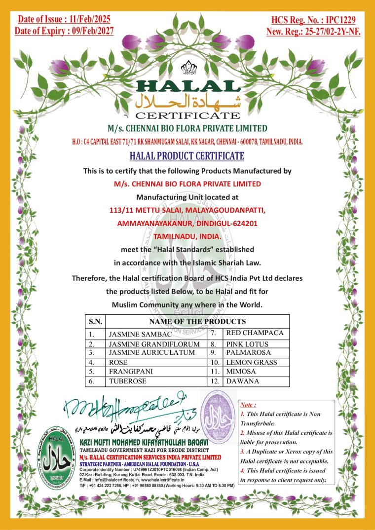 Halal Product Certificate